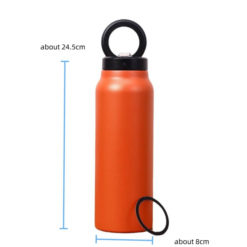 Hydration Bottle with Magnetic Phone Holder