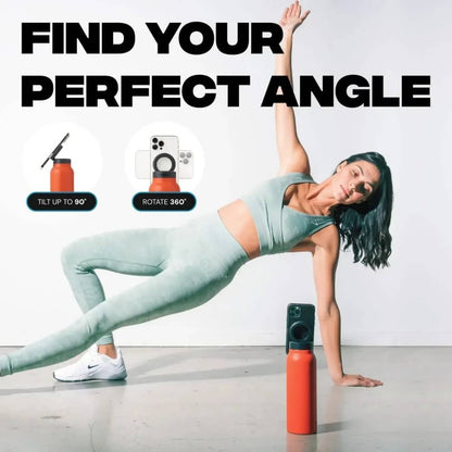 Hydration Bottle with Magnetic Phone Holder