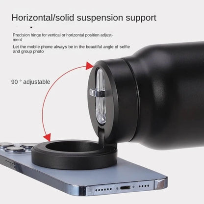 Hydration Bottle with Magnetic Phone Holder